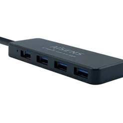 Hub Aisens A106-0399 USB 3.0 Tipo A Macho A 4xTipo A Hembra 30cm Negro
