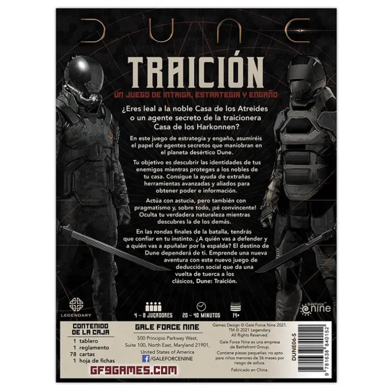 Juego de Mesa asmodee Dune Traición Pegi 14