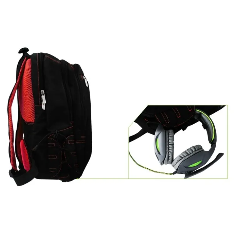 Keep Out BK7R 15.6" Negra/Roja - Mochila