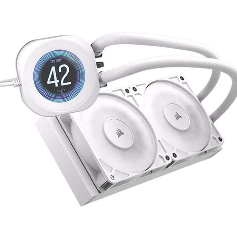Kit Refrigeración Líquida Corsair Nautilus RS 240 LCD Blanco