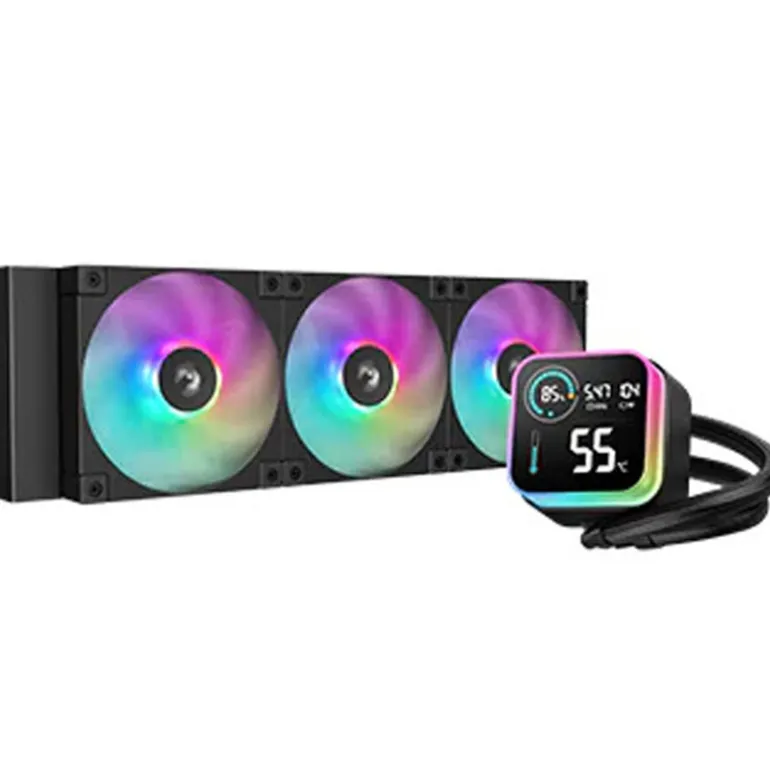 Kit Refrigeración Líquida DeepCool LQ360 360mm ARGB LCD Negro