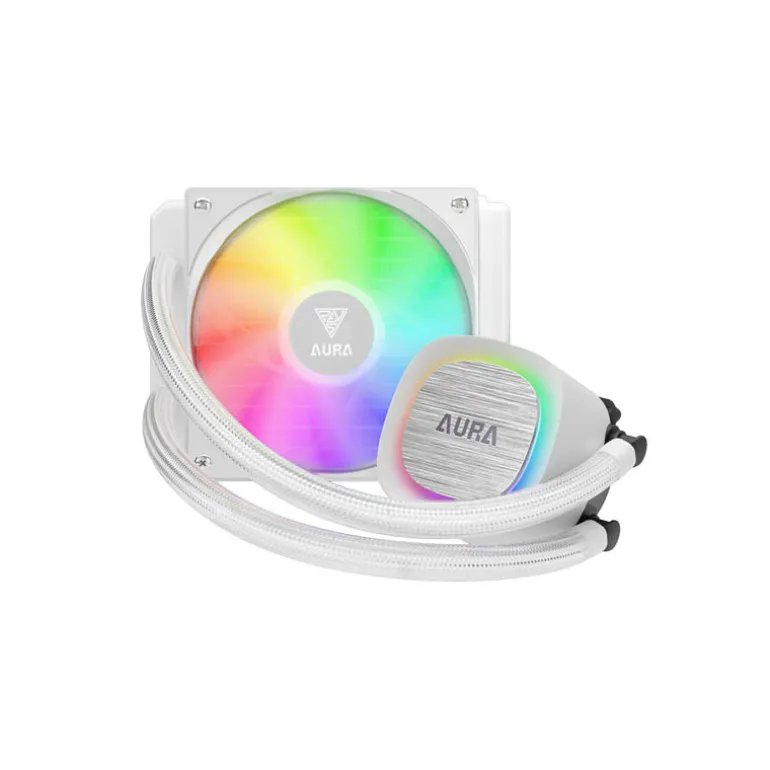Kit Refrigeración Líquida Gamdias Aura GL120 V2 ARGB Blanco