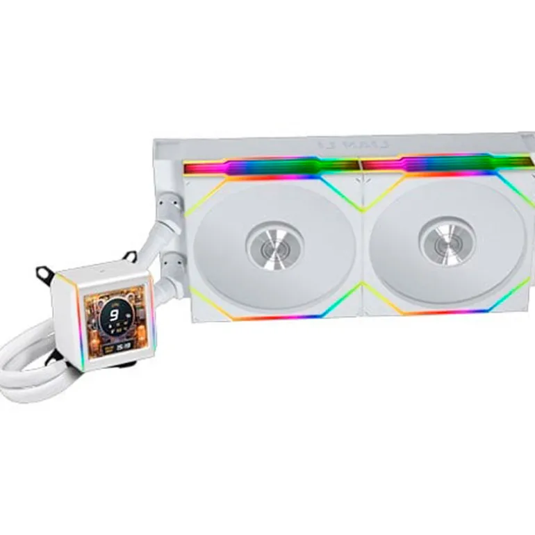 Kit Refrigeración Líquida Lian Li Galahad II LCD TL Wireless ARGB 280mm Blanco