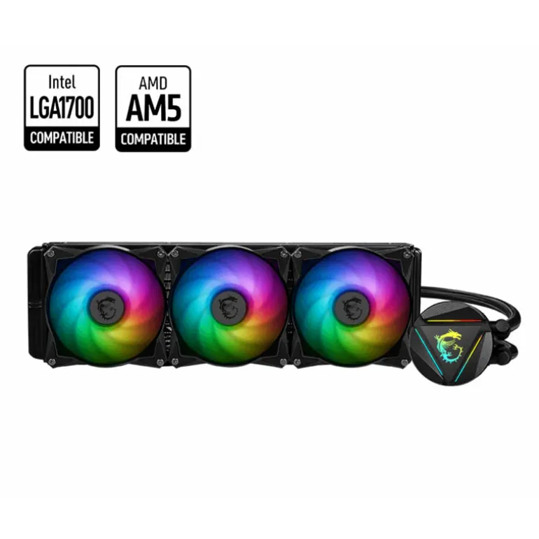 Kit Refrigeración Líquida MSI MAG CORELIQUID 360R V2 Negro