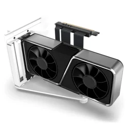 Kit Soporte Vertical NZXT GPU Con Cable Elevador PCIe Blanco