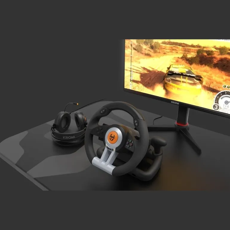 Krom K-Wheel Multi-Platform - Juego Volante y Pedales