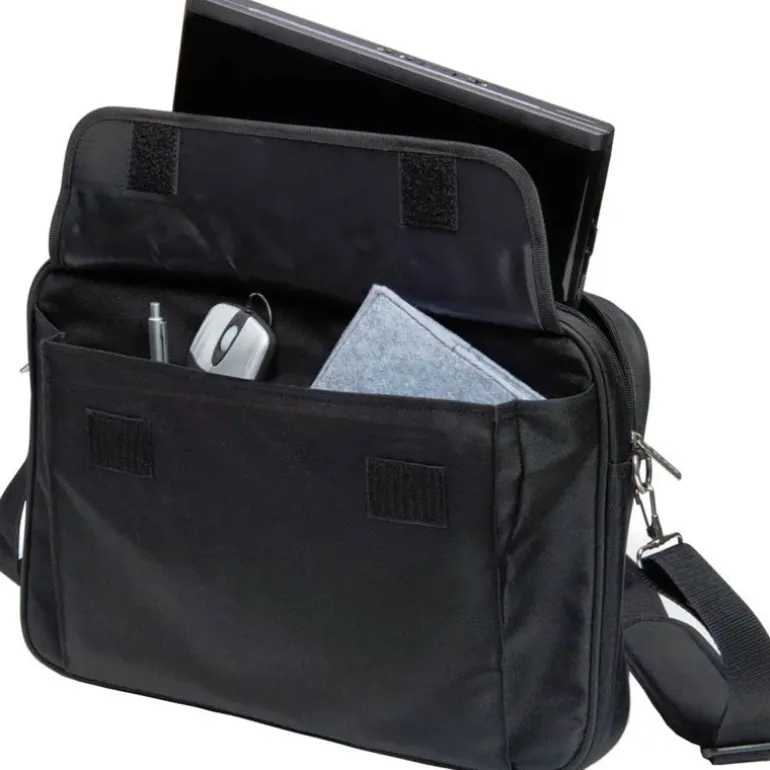 Maletín Portátil Dicota Kit Value Toploading 15.6" Negro + Ratón