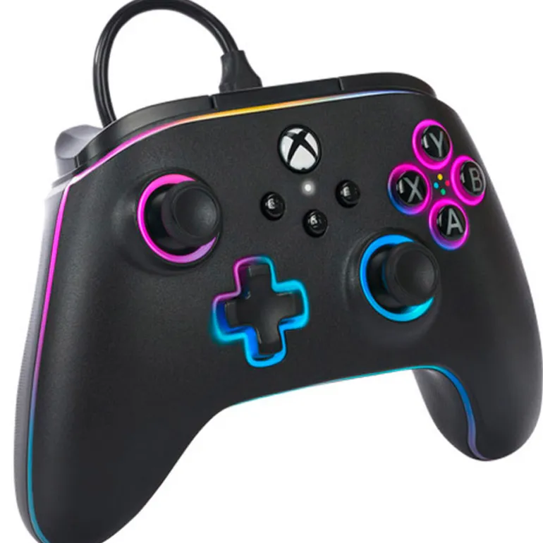 Mando PowerA Lumectra Avanzado Wired + Tira De Led RGB Para Xbox Series X/S