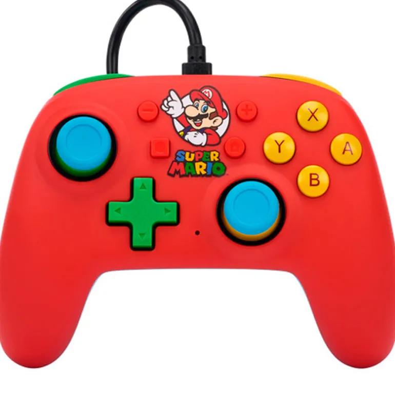 Mando PowerA Nano Mario Medley Wired Para Nintendo Switch