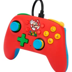 Mando   PowerA Nano Mario Medley Wired Para Nintendo Switch