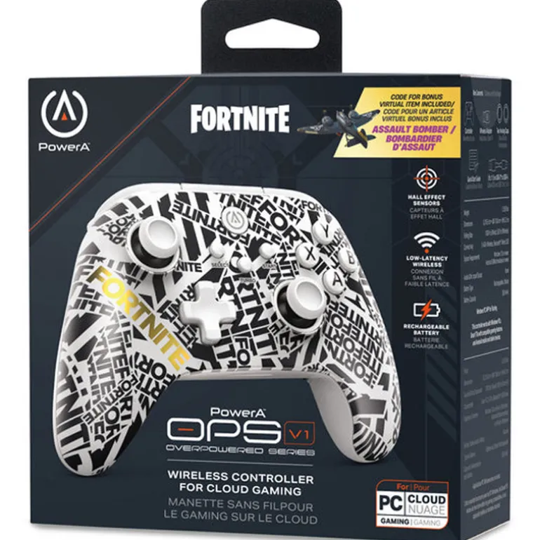 Mando PowerA OPS v1 Cloud Gaming Wireless Fortnite Edition Para PC