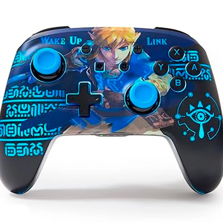 Mando PowerA Wake Up Link Lumectra Etched Enhanced Wireless Para Nintendo Switch