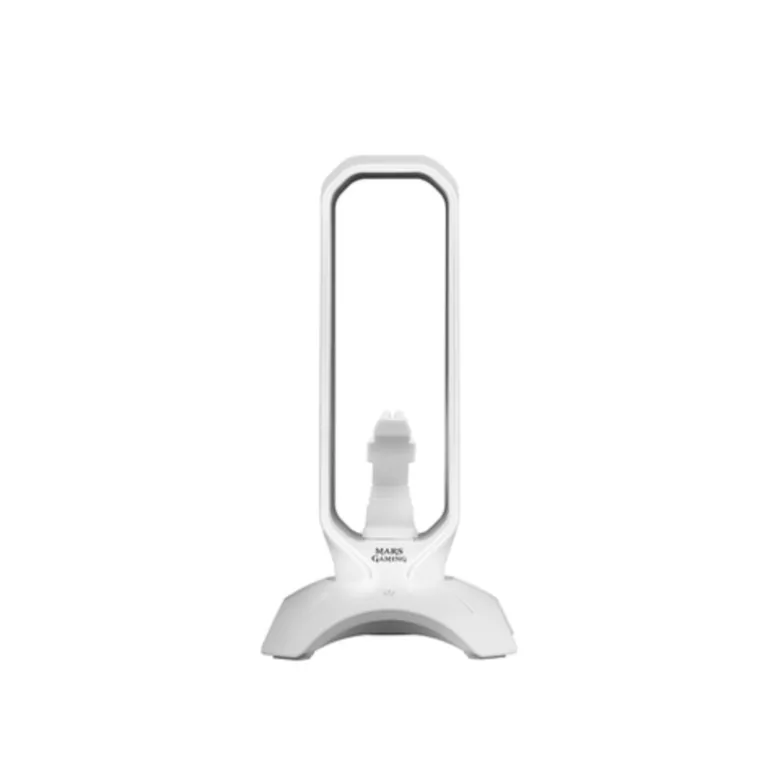 Mars Gaming MHHPRO Para Ratón + HUB 2x USB 3.0 Blanco - Soporte Auriculares + Bungee