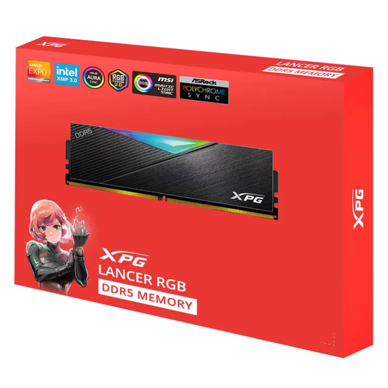 Memoria DDR5 Adata XPG Lancer RGB 64GB 2x32GB 6000MHz CL30 XMP