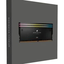 Memoria DDR5 Corsair Dominator Titanium RGB 32GB 2x16GB 6600MHz CL32 XMP Negro