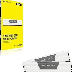 Memoria DDR5 Corsair Vengeance RGB 32GB 2x16GB 6400MHz CL36 EXPO-XMP Blanca
