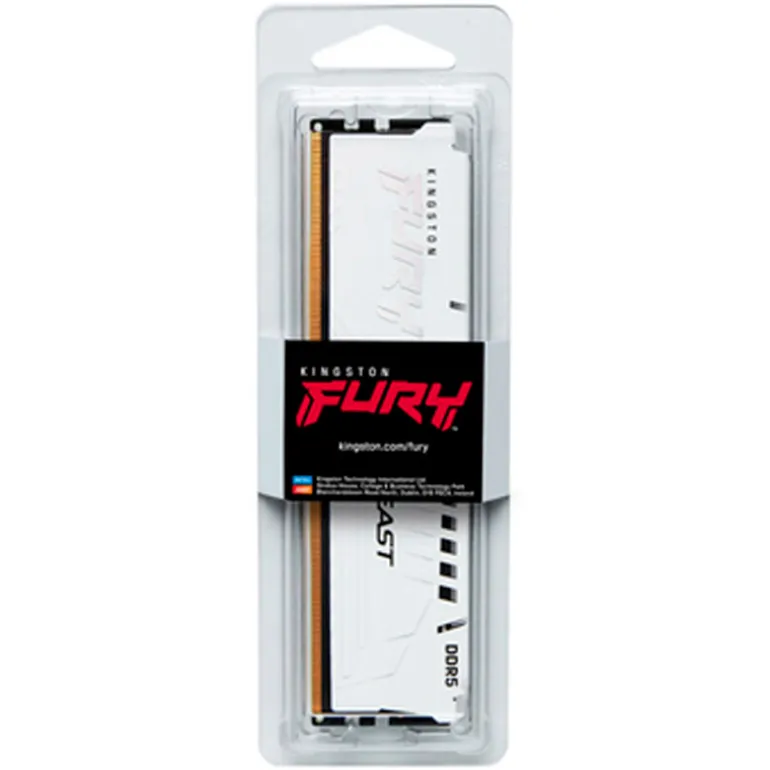 Memoria DDR5 Kingston Fury Beast 16GB 1x16GB 6000MHz CL30 EXPO-XMP Blanco