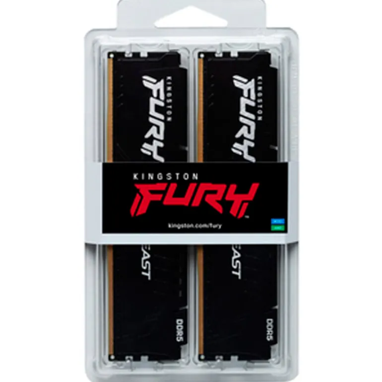 Memoria DDR5 Kingston Fury Beast RGB 128GB 2x64GB 5600MHz CL40 EXPO-XMP Negro
