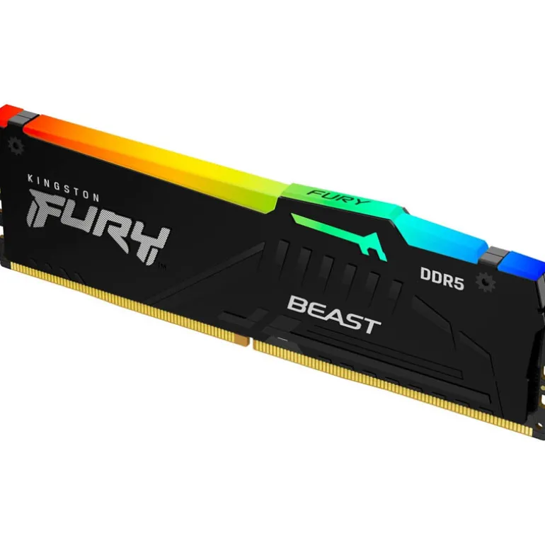 Memoria DDR5 Kingston Fury Beast RGB 16GB 1x16GB 5600MHz CL40 XMP