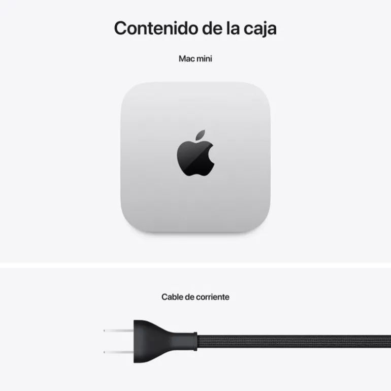 Mini PC Apple Mac Mini M4 16GB 256GB macOS Plata