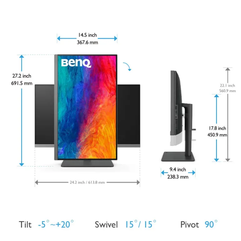 Monitor BenQ PD2706U 27" UHD IPS 60Hz 5ms HDR
