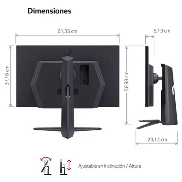 Monitor LG UltraGear 27GR75Q-B 27" QHD IPS 165Hz 1ms HDR10 FreeSync