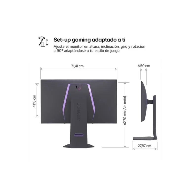 Monitor LG UltraGear 32GS95UE-B 32" UHD 4K OLED 240Hz 0.03ms HDR FreeSync/G-Sync Curvo