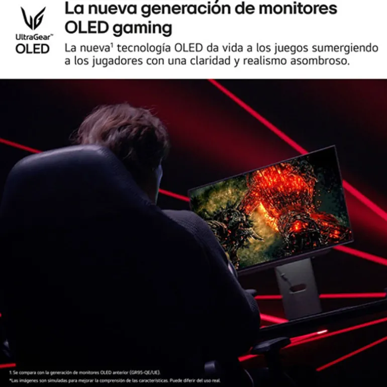 Monitor LG UltraGear OLED 27GX790A-B 27" QHD 2K OLED 480Hz 0.03ms HDR FreeSync/G-Sync