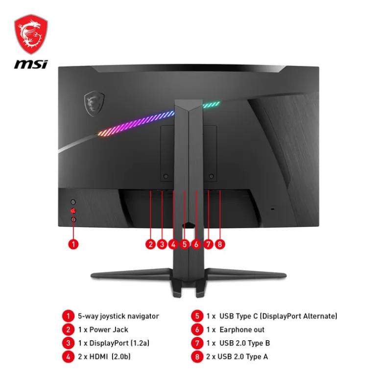 Monitor MSI MAG 275CQRF 27" QHD 2k VA 170Hz FreeSync Curvo
