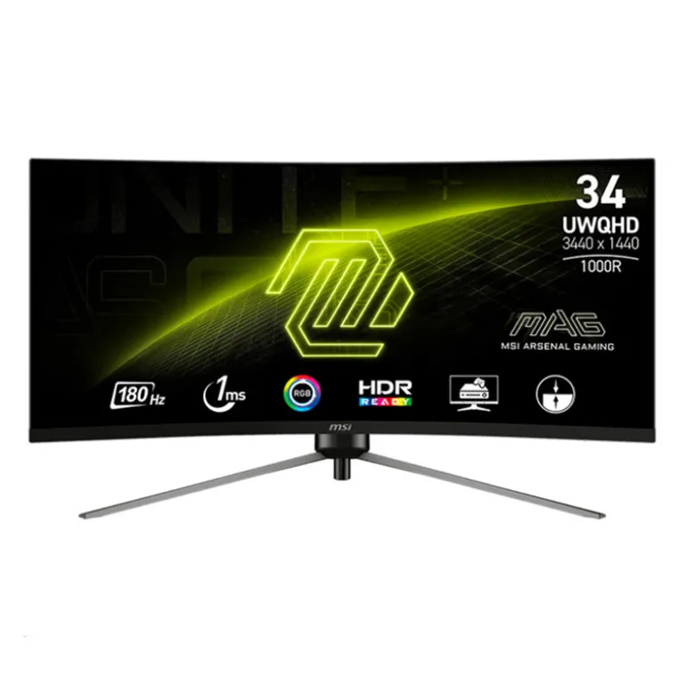 Monitor MSI MAG 345CQR 34" WQHD 2K VA 180Hz 1ms HDR FreeSync Curvo