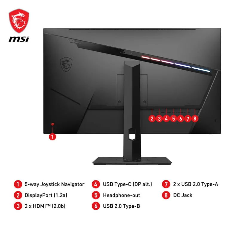 Monitor MSI MAG 321QR QD 31.5" IPS WQHD 170Hz FreeSync