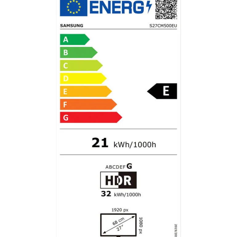 Monitor Samsung S27CM500EU 27" VA FHD 60Hz HDR10