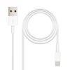 Nanocable Cable USB A a Lightning 1m Blanco