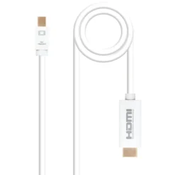Nano Cable Conversor Mini DP a HDMI Blanco 5m - Cable HDMI