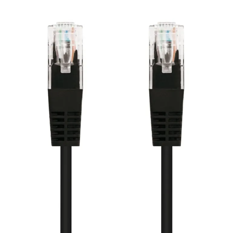 NanoCable Latiguillo RJ45 Cat.6 UTP AWG24 2m Negro - Cable Red
