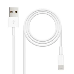 Nano Cable Lightning a USB 2.0 Lightning/M-USB A/M Blanco 2m - Cable USB