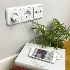 Nano Cable Lightning a USB 2.0 Lightning/M-USB A/M Blanco 2m - Cable USB