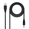Nanocable USB 2.0 Tipo A/B 4,5m Negro - Cable USB