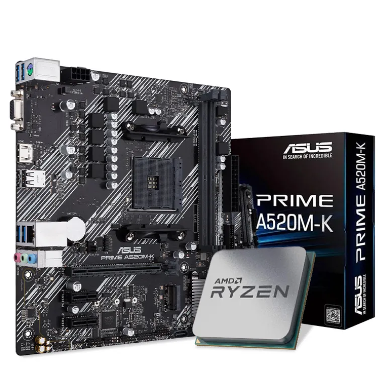 Pack AMD Ryzen 3 3100 3.9GHz Tray + Asus Prime B450M-A II