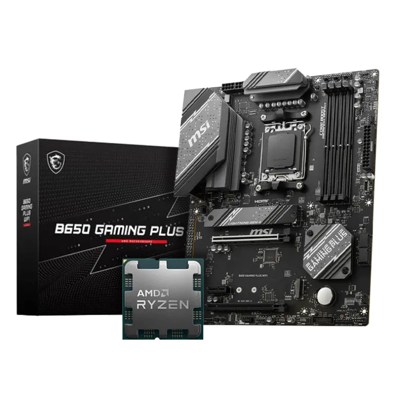 Pack AMD Ryzen 7 9800X3D 5.2GHz Tray + MSI B650 Gaming Plus WIFI