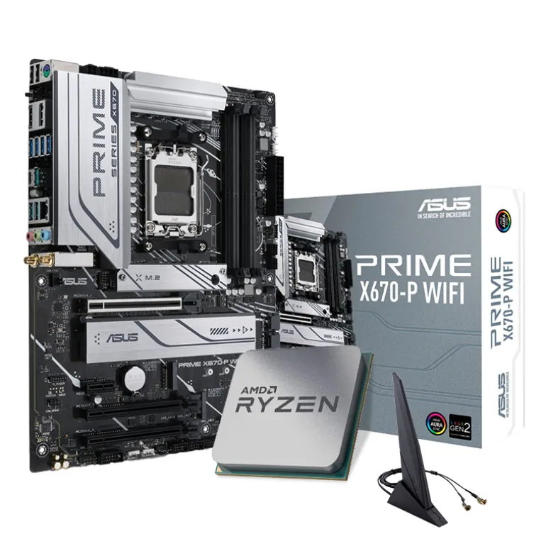 Pack AMD Ryzen 9 7950X 5.7GHz Tray + Asus Prime X670-P WIFI