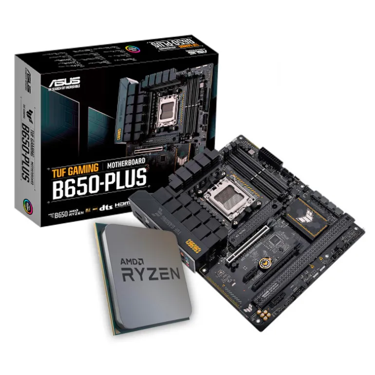 Pack AMD Ryzen 5 7600X 5.3GHz Tray + ASUS TUF Gaming B650-Plus