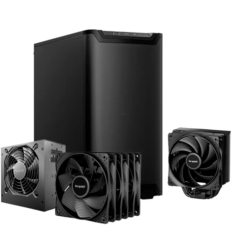 Pack be quiet! 501 Airflow + 650W Gold ATX 3.1 + Pure Rock 3 + Pure Wings 3 Triple Pack