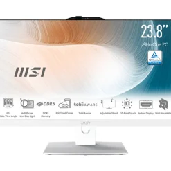 PC Todo En Uno MSI Modern AM242P 1M-2202EU i7-150U 16GB 512GB 24" FreeDOS Blanco