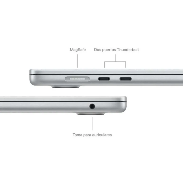 Portátil Apple MacBook Air 15 M3 8GB 256GB 15" macOS Plata