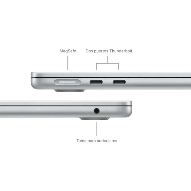 Portátil Apple MacBook Air 13 M3 8GB 256GB 13" macOS Gris Espacial
