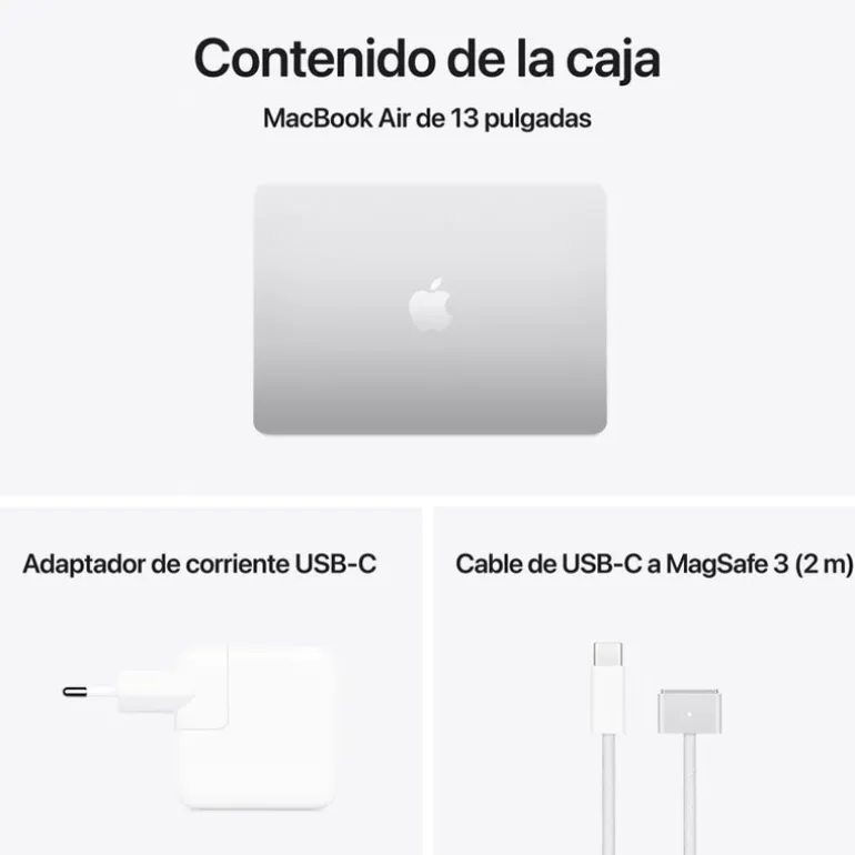 Portátil Apple MacBook Air M4 16GB 512GB 13.6" macOS Plata