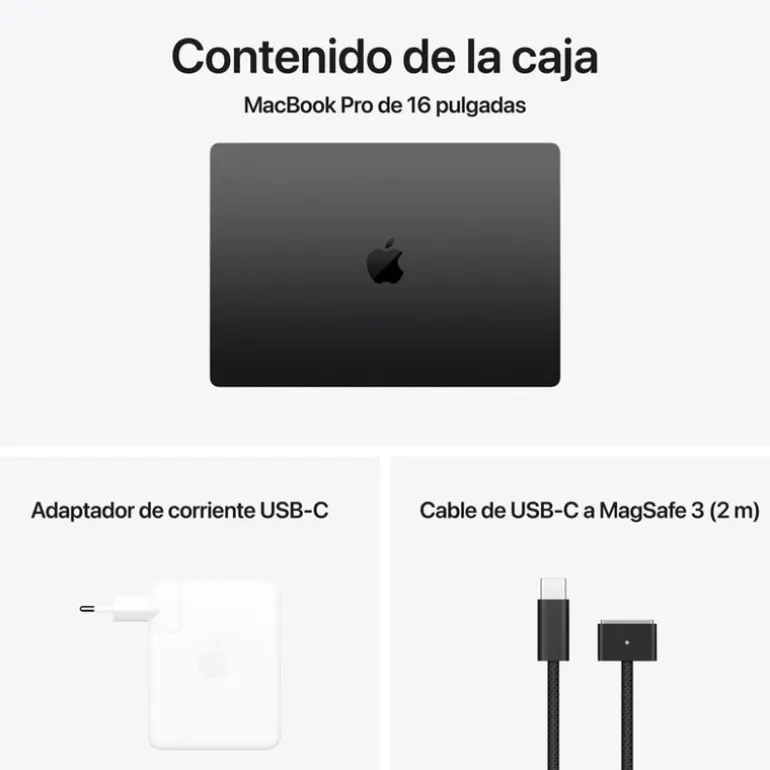 Portátil Apple MacBook Pro M4 Max 48GB 1TB 16" macOS Negro Espacial