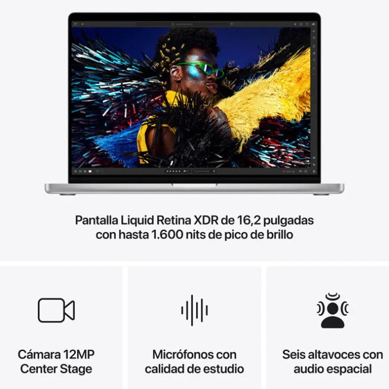 Portátil Apple MacBook Pro M4 Pro 24GB 512GB 16" macOS Plata