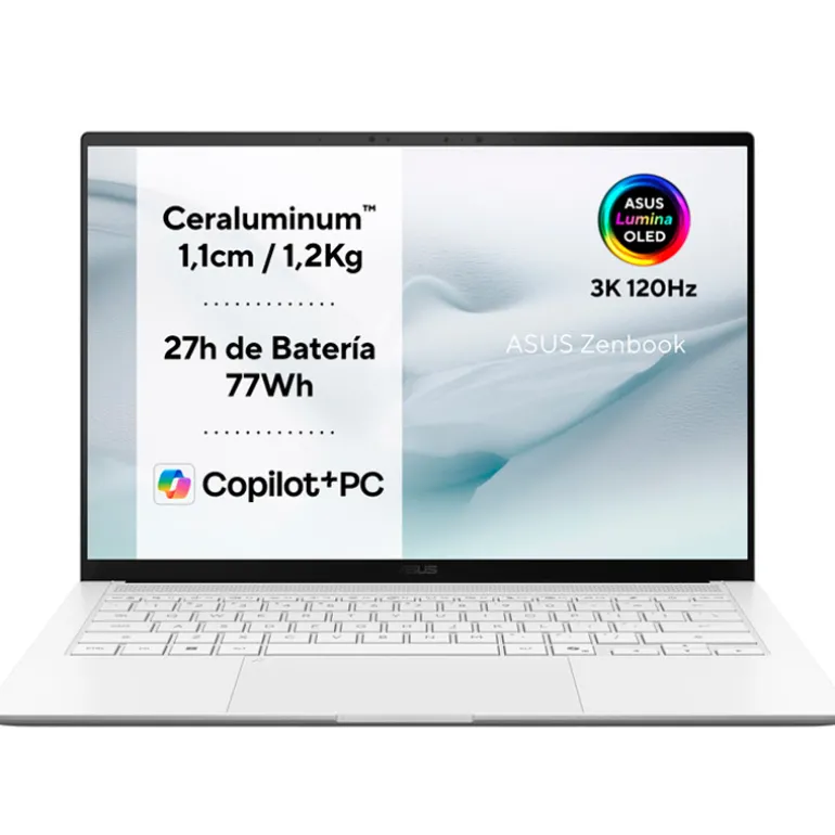Portátil Asus Zenbook S14 OLED UX5406AA-SU248W U9-386H 32GB 14" 3K OLED W11H